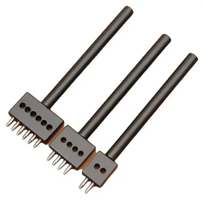 Image de Kit d'outils Lederlocher, structure en acier, polyvalent pour les projets de bricolage, couleur noire, 5 mm