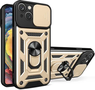 Produktbild von König Design Hülle kompatibel mit Apple iPhone 15 Plus Kunststoff Soft Handyhülle - Handy Case Gold