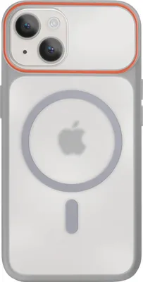 Productafbeelding van Avizar, MagSafe hoesje met harde achterkant voor iPhone 15 Plus / 14 Plus, grijs