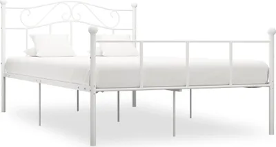 Produktbild von Bettgestell Weiß Metall 140×200 cm