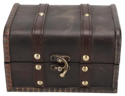 Obrázok produktu pre Vintage drevená škatuľka na šperky – Elegantná úložná skrinka na šperky