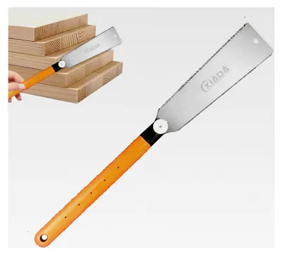 Produktbild von Japanische Handsäge, Zugsäge, Bündigschnittsäge, doppelseitiges Holzbearbeitungswerkzeug, präzise japanische Holzsäge, leicht für Tischler-Besäumschnitte