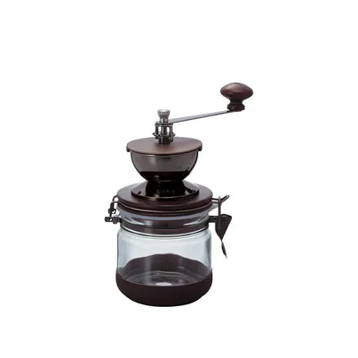 Obrázek produktu pro Hario CMHN-4, Mlýnek na kávu, 120 g, Keramický, Černá, Průhledná, Dřevo, Kov, Dřevo, 900 g