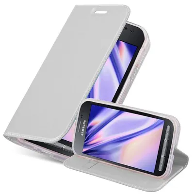 Image de Cadorabo Housse pour Samsung Galaxy XCover 3 Housse de protection en argent Cover Etui Book Case Booklet