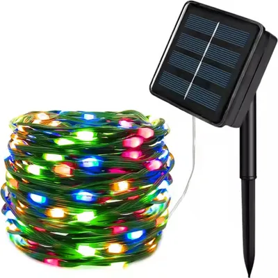 Immagine prodotto di Luci LED Solari Multicolore - 20m con 200 Lampadine KP36362