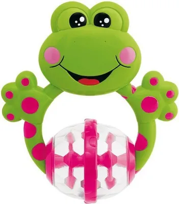 Immagine prodotto di Chicco divertente sonaglio rana, giocattolo da afferrare, anello da dentizione, dentizione, giocattolo per bambini, giocattolo per bambini, 00071697000000