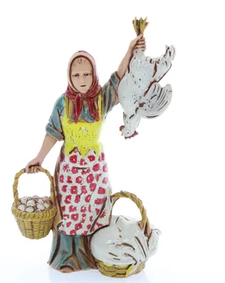 Krippenfigur Polivendola 10 cm, mehrfarbig, handbemalt