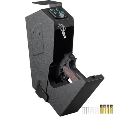 Immagine prodotto di Waffenmeister® - Cassaforte per pistole, cassaforte biometrica, 3 accessi per 1 pistola