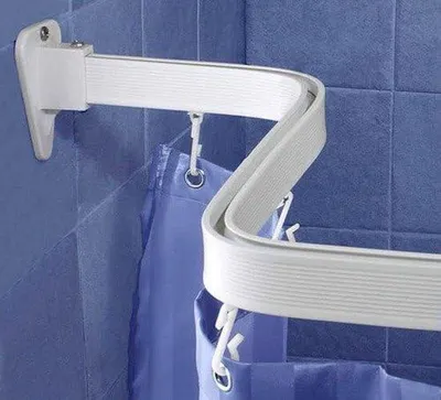 Produktbild von Famanu Duschvorhangstange 300 x 100 x 100 cm - Weiß