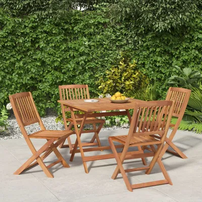 Image de Maison Exclusive - Ensemble de salle à manger de jardin 5 pièces en bois massif d'acacia