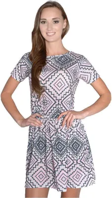 Produktbild von Damen Minikleid Tunika Sommerkleid; Puderrosa S/M