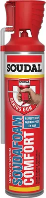 Image de Soudal - Soudal - Soudafoam Comfort - Pistolet Genius refermable - 600 ml - UE -