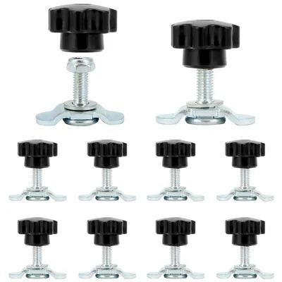 Produktbild von 10-teiliges Set Schrauben für Schienen/Flughafen-Schienenbindung - M8x20 500daN Endstück mit Sternklemm-Schrauben - geeignet für 20mm Bohrung