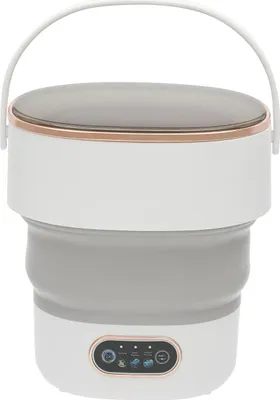 Immagine prodotto di Lavatrice portatile, design pieghevole, 3 modalità di pulizia, grigio chiaro