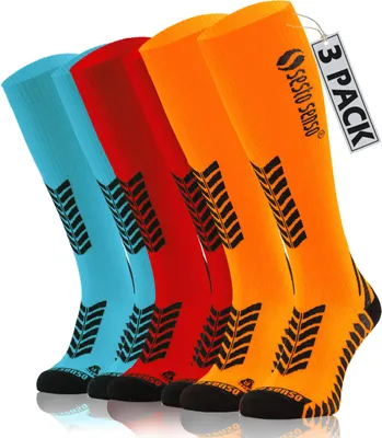 Produktbild von Sesto Senso Sportliche Kniestrümpfe Uni Hohe Atmungsaktive Sportsocken Farbenmix 35-38 - 3er-Pack