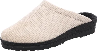 Produktbild von Rohde Damen Hausschuh Pantoffel Textil Struktur Schurwolle Neustadt-D 2298, Größe:41 EU, Farbe:Beige