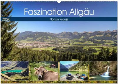 Produktbild von Faszination Allgäu (Wandkalender 2026 DIN A2 quer), CALVENDO Monatskalender