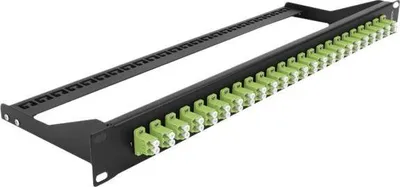 Immagine prodotto di DELOCK 19" LWL Patchpanel 24 Port LC Duplex lindgrün