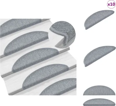 Zdjęcie produktu dla vidaXL Podkładki pod stopnie 10 szt. 56x17x3 cm jasnoszare - Podkładki pod stopnie