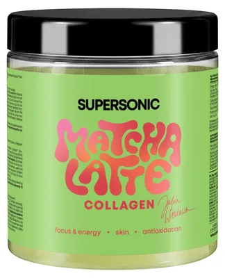 Zdjęcie produktu dla Supersonic Matcha Latte Collagen Klasyczna 280 g z kolagenem rybim Peptan