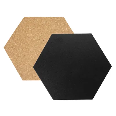 Immagine prodotto di Securit FB-CB-HEX Securit Lavagna in gesso e sughero SILHOUETTE "Hexagon"