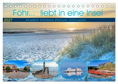 Produktbild von Föhr... liebt in eine Insel (Tischkalender 2027 DIN A5 quer), CALVENDO Monatskalender