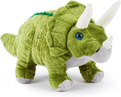 Productafbeelding van Pluche knuffeldinosaurus, triceratops, 33 cm, safaridier, voor kinderen