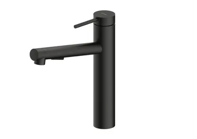 Immagine prodotto di Miscelatore NABER NAMOR 2 in NERO OPACO con canna doccia girevole / Miscelatore da cucina / Miscelatore monocomando