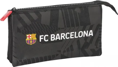 Produktbild von Safta Fc Barcelona Triple Federmäppchen Schwarz Mann Schwarz One Size