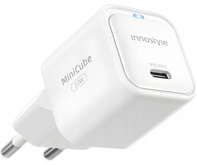Produktbild von Innostyle MiniCube USB-C Ladegerät 33W PD/PPS Schnellladegerät Weiß