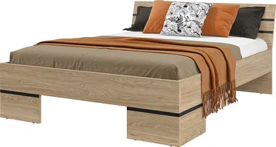 Produktbild von Bett Doppelbett 160x200 OLIVIA 31 eiche geölt