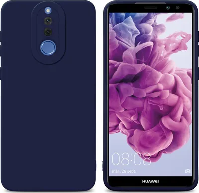 Produktbild von Cadorabo Hülle für Huawei MATE 10 LITE Schutz Hülle in Blau TPU Silikon Etui Case Handyhülle