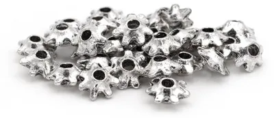 Produktbild von Vintageparts Zwischenelemente Tibetsilber antik 6 mm