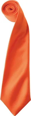 Image de Premier - cravate "Colours" homme/femme unie PC6853 (taille unique) (Orange)