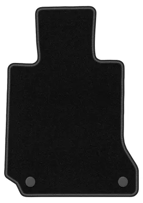 Image de Tapis conducteur en moquette pour Mercedes C W204 2007-2014 (berline/break/coupé) – 1 pièce, noir, sur mesure – Wielganizator BASIC