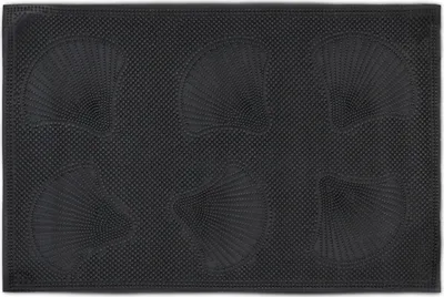 Image de relaxdays Paillasson en caoutchouc avec coquillages