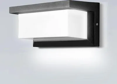 Zdjęcie produktu dla Lampa LED z czujnikiem ruchu, lampa ścienna, klasa szczelności IP65, kąt detekcji regulowany