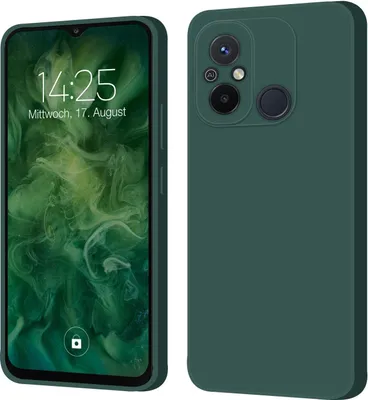 Produktbild von Hülle für Xiaomi Redmi 12C Case Cover Bumper Silikon Softgrip Schutzhülle Farbe: Grün