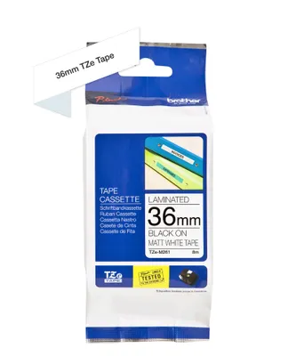 Obrázek produktu pro Brother TZE-M261, Černá na bílé, TZe, Bílá, Tepelný přenos, Čína, 5 rok/roky