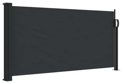 Produktbild von vidaXL Seitenmarkise Ausziehbar Schwarz 100x500 cm