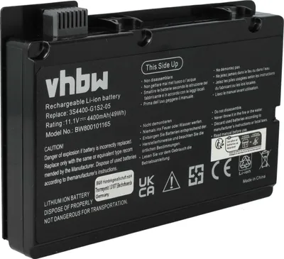 Produktbild von vhbw Akku Ersatz für 3S4400-G1S2-05, 3S4400-G1L3-05, 3S4400-S1S5-05, 3S4400-S1S2-05, 3S4400-G1S5-05 für Notebook (4400 mAh, 10,8 V, Li-Ion)