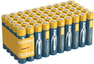 Zdjęcie produktu dla Ansmann X-Power Micro (AAA) alkaliczna bateria manganowa 1,5 V 50 sztuk (1521-0042)