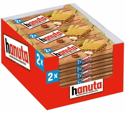 Produktbild von Ferrero Hanuta 2er Waffel im 18er Big-Pack (18 x 44g Waffel)