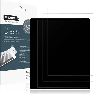 Produktbild von 2x Schutzfolie für Boox Tab X C matt - Anti-Shock 9H Folie dipos Glass Kunststoffglas