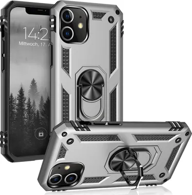 Produktbild von Armor Outdoor Handyhülle für Apple iPhone 12 Pro Handy Panzer Case Cover Schutzhülle Farbe: Silber