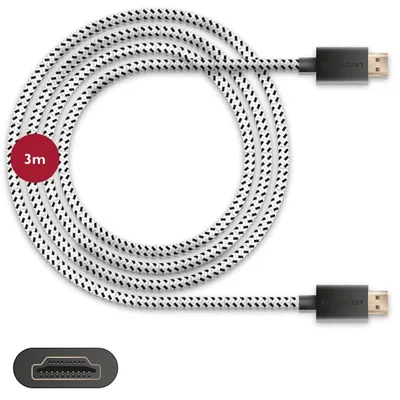 Zdjęcie produktu dla Kabel HDMI 2.1 Ultra High Speed, 3 metry – 8K przy 60 Hz, przepustowość 48 G, HDR, ARC