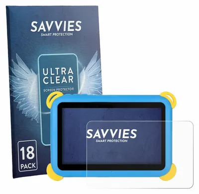 Produktbild von 18x Für Laptok Kt1008 7" Schutzfolie Savvies Displayschutz Display Schutz Folie Klar Transparent