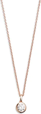 Produktbild von Xenox XS7284RK Kette mit Anhänger Damen Silver Circle Rosé Zirkonia Ø 7 mm