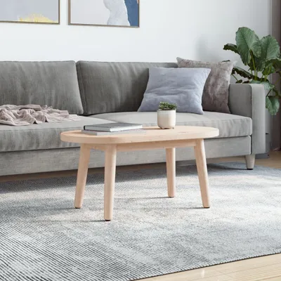 Produktbild von vidaXL Tischplatte 80x40x2,5 cm Massivholz Kiefer Oval