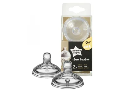 Image de Tommee Tippee 2 Tétines 0m+ à débit variable